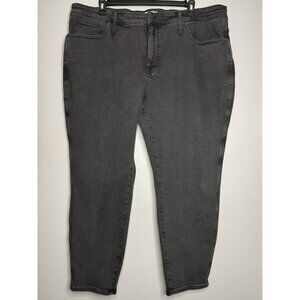 NWT Madewell 10" High-Rise Skinny Jeans W 26W Black Denim With Magic Pockets